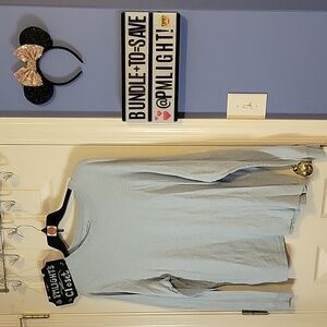 Old Navy Long Sleeve T-Shirt Blue Heathered XL